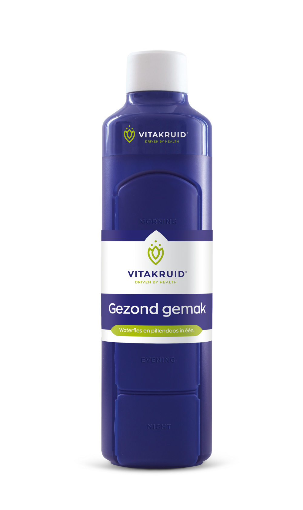 Vitakruid Borraccia con Portapillole 375ml - Organizzazione Pratica