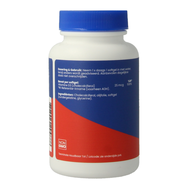 OrthoVitaal Vitamina D3 1000 UI/25 mcg 120 cápsulas blandas
