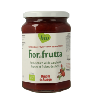 Fiordifrutta Aardbei & wilde aardbei jam bio 630 Gram