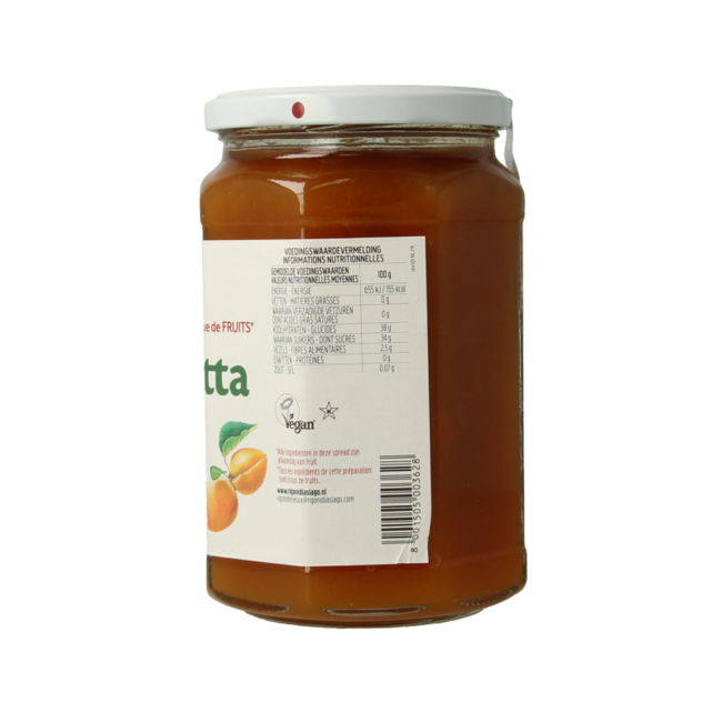 Fiordifrutta Organic Apricot Jam 630 Gram