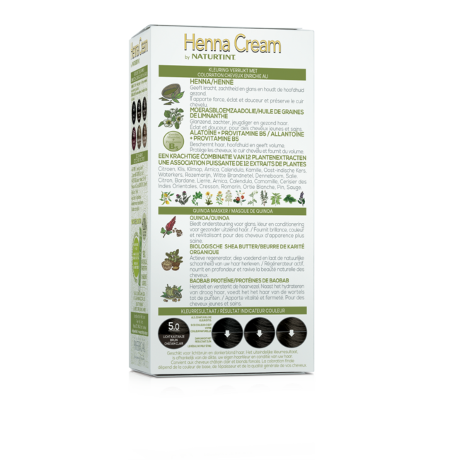 Naturtint Crema Henna 5.00 Castano Chiaro 110 Millilitri