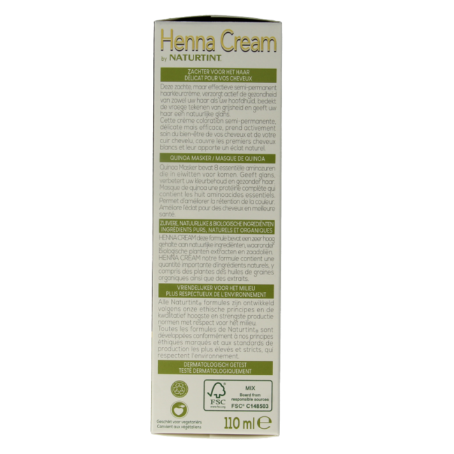 Naturtint Henna Cream 3.0 Castaño Oscuro 110 mililitros