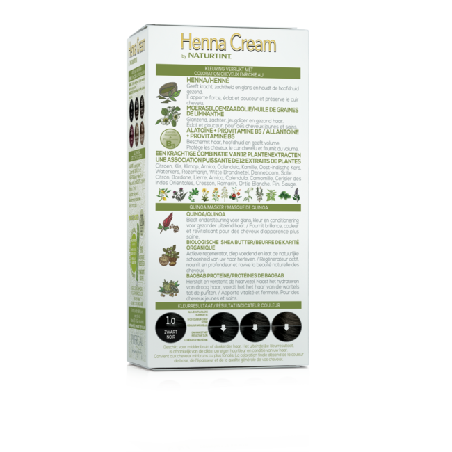 Naturtint Henna cream 1.0 black 110 Millilitres