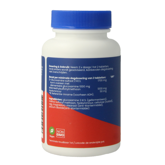 OrthoVitaal Glucosamine / MSM / Hyaluronzuur vegan 60 Tabletten