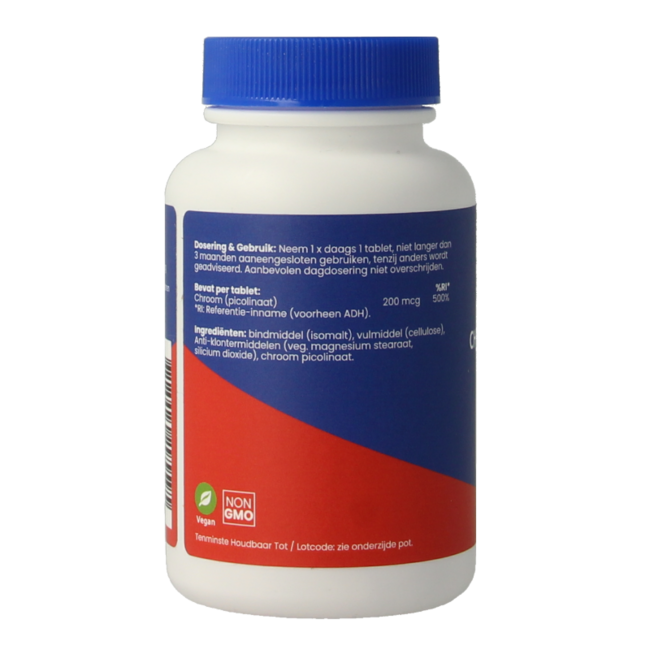 Picolinato de cromo 200 mcg 100 comprimidos