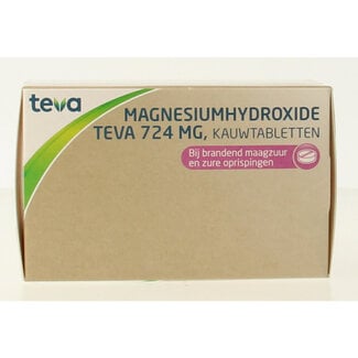 Teva Hidróxido de Magnesio 724 mg 100 Comprimidos Masticables