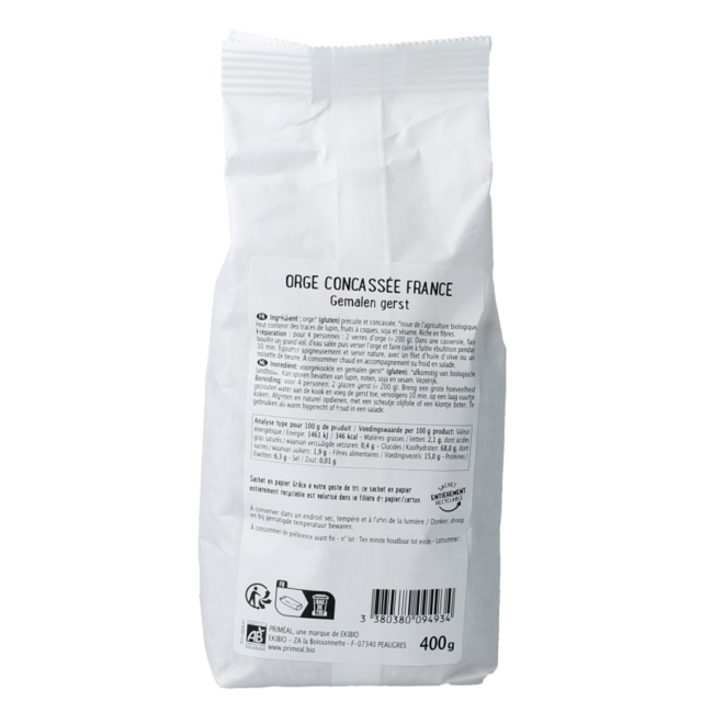 Priméal Orge mondée bio 400 g