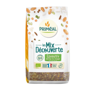 Primeal Mélange de céréales blé épeautre riz rouge bio 400 Grammes