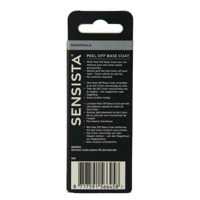 Sensista Peel off base coat 7,5 ml