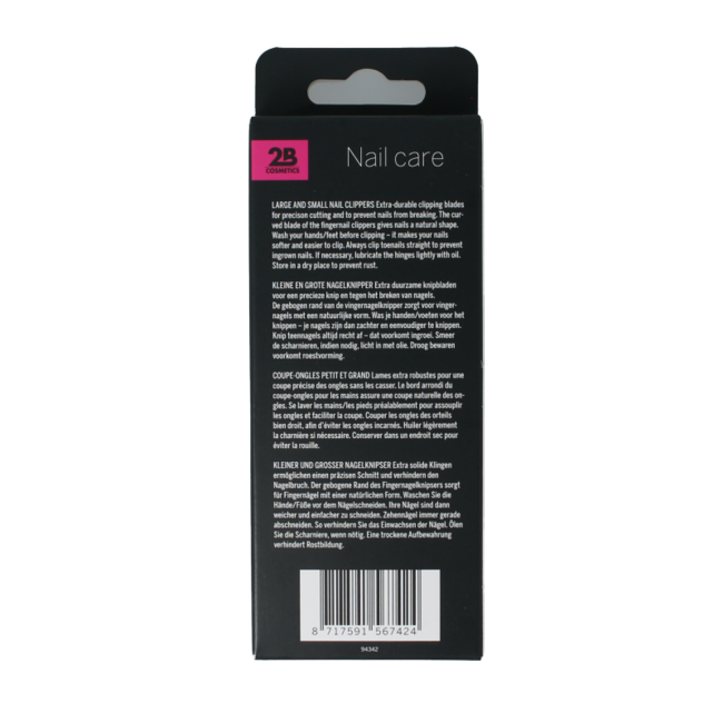 2B Nailcare Nagelknipser 2 Stück