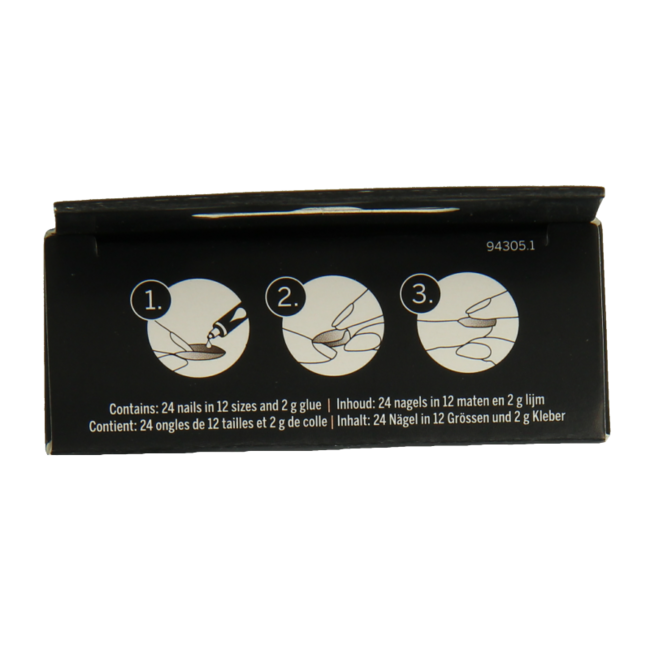 2B Nails natural square 24 sztuki