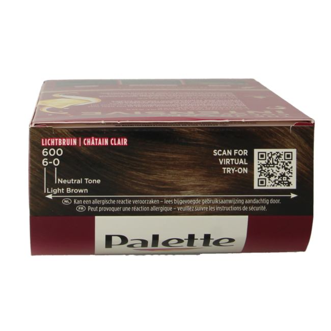 Tinta per Capelli Poly Palette 600 Castano Chiaro 1 Set