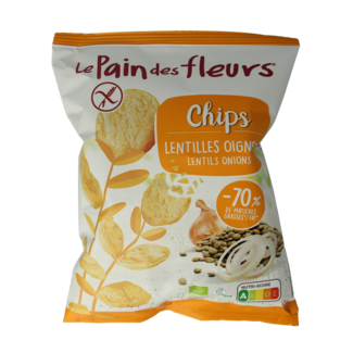 Pain Des Fleurs Pain Des Fleurs Chips con lenticchie e cipolla bio 50 Grammi