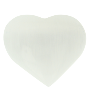 Steengoed Corazón de selenita blanca de aprox. 6 cm 1 unidad
