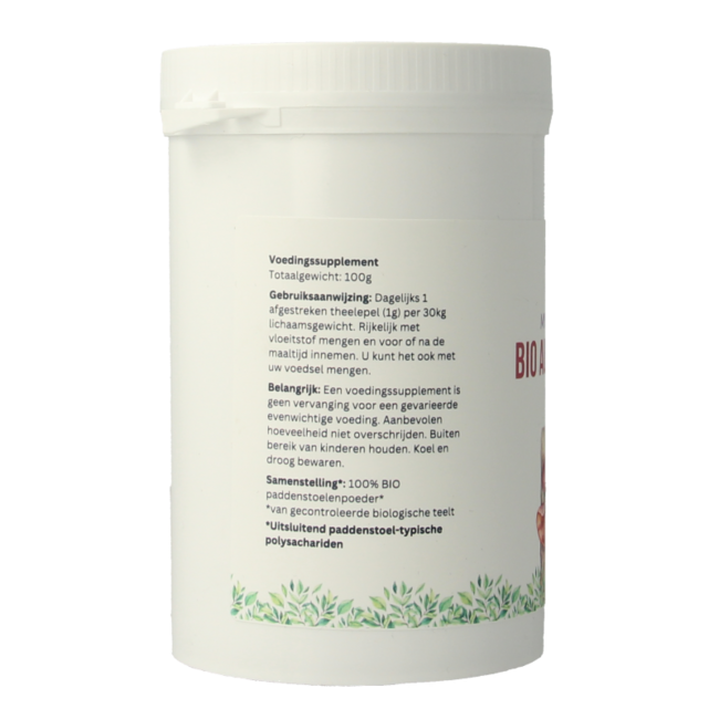 Mycopower Auricularia polvere bio 100 Grammi