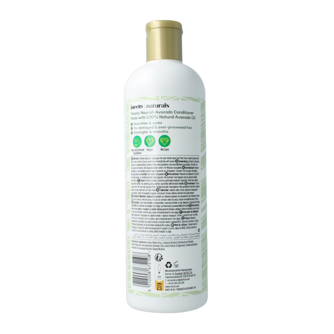 Acondicionador de aguacate Inecto Naturals 500 mililitros