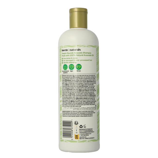 Champú de aguacate 500 mililitros