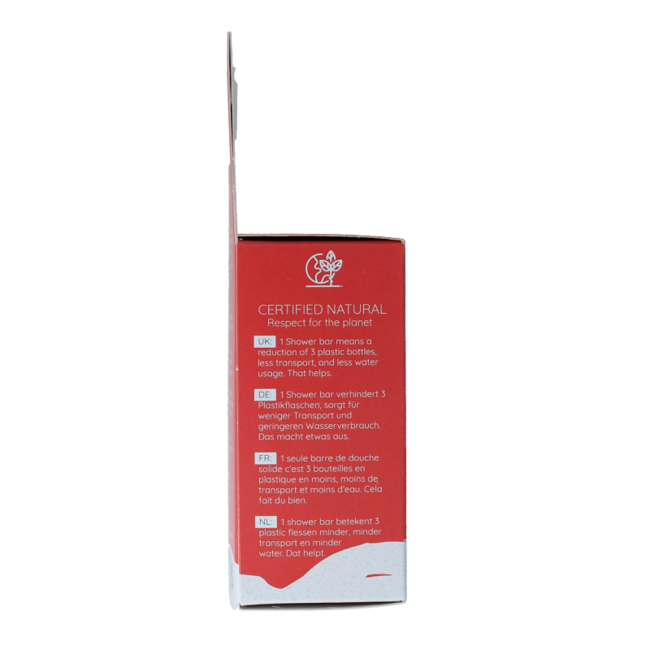 Festes Duschstück Flower Power 90 Gramm