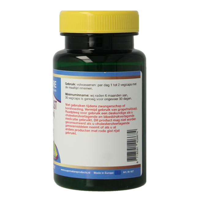 SNP Rode gist rijst monacoline K vrij 30 Vegetarische capsules