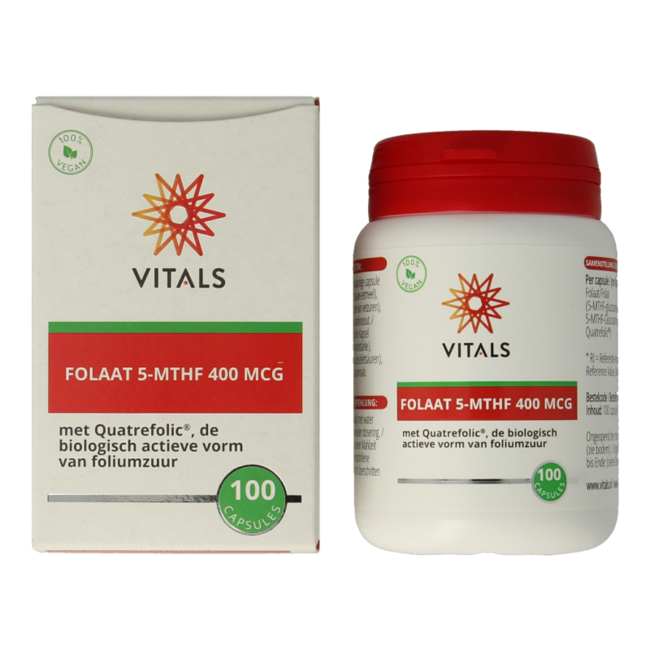 Folaat 5-MTHF 400 mcg 100 Cápsulas