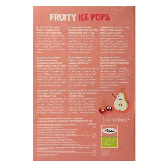 Ice pops Fruchtsaft bio 400 Milliliter
