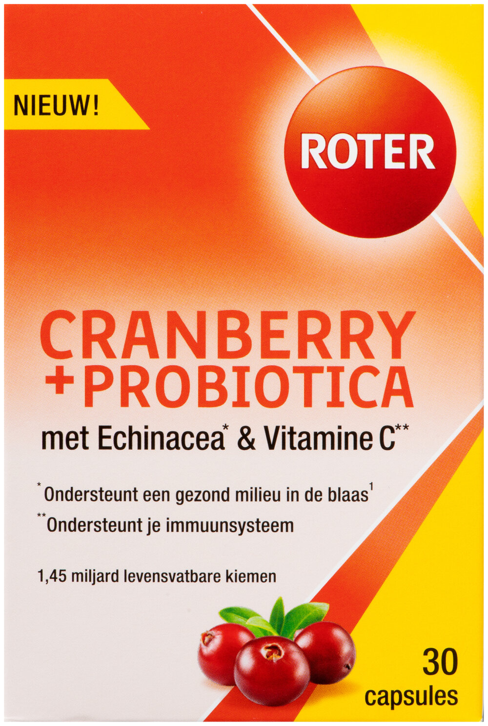 Roter Cranberry & probiotica 30 Cápsulas