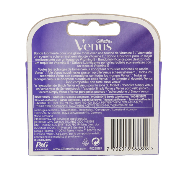 Gillette Venus deluxe smooth sensitive 3 unidades