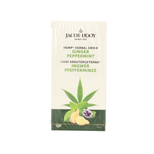 Té de cáñamo, jengibre y menta de Jacob Hooy 20 bolsitas