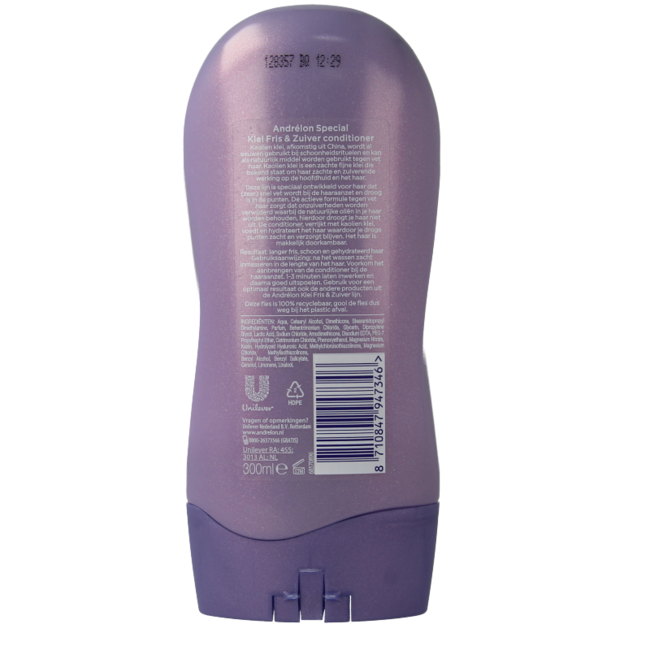 Andrelon Conditioner clay fresh & pure 300 Millilitres