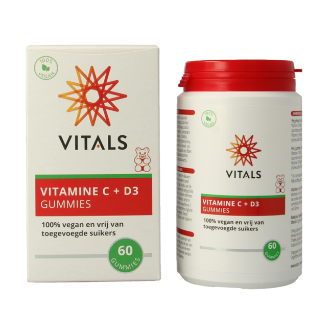 Vitamin C + D3 60 Gummies