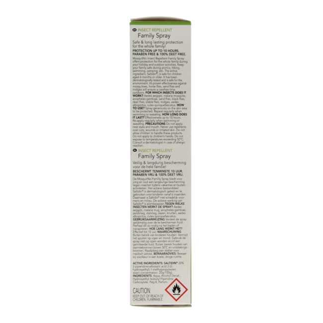 Mosquitno Spray repelente de insectos para toda la familia 100 ml