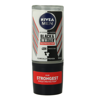 Nivea Desodorante roll-on para hombre Black & White Max Protection 50 ml