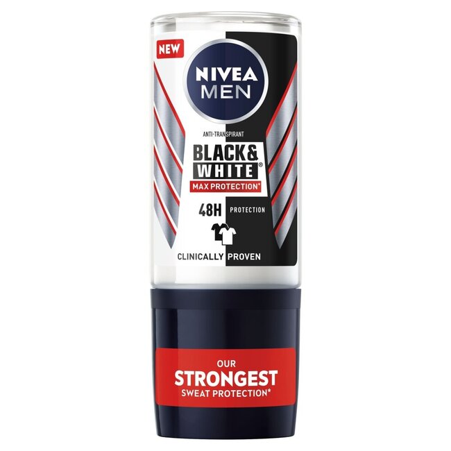 Herren Deodorant Roller Black & White Max Protection 50 Milliliter