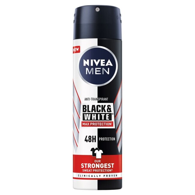 Nivea Men Deodorante Spray Black & White Max Protection 150 Millilitri