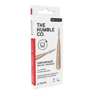 The Humble Co Cepillo interdental 0,50 mm rojo 6 unidades