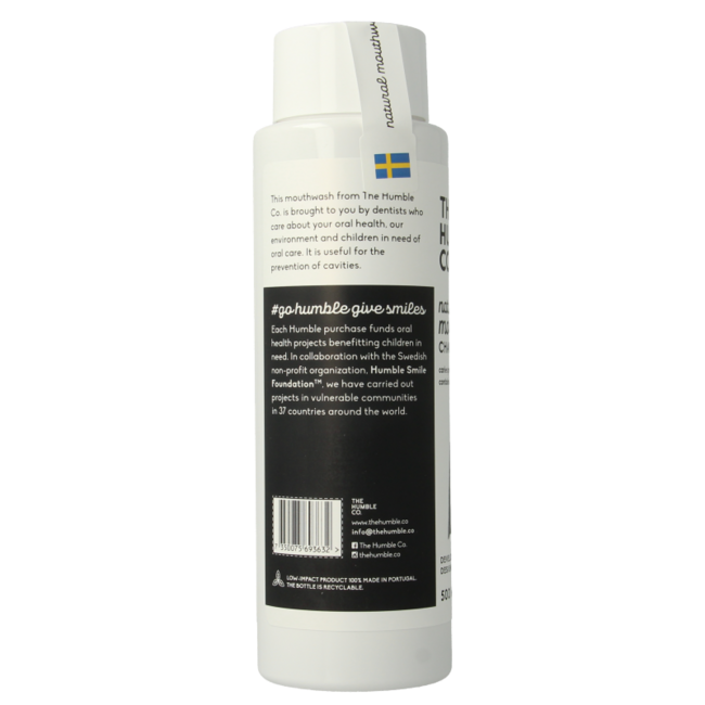 The Humble Co Mouthwash Charcoal 500 Millilitres