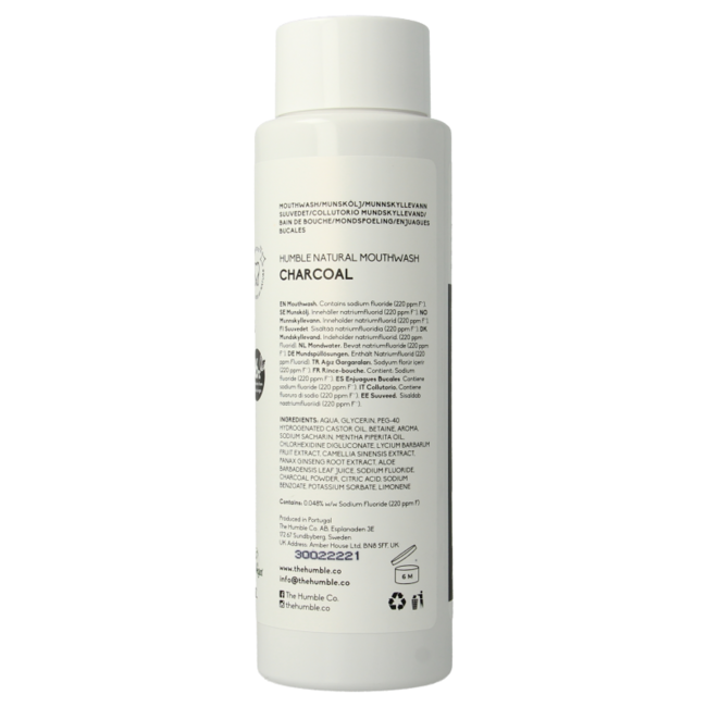 The Humble Co Collutorio al Carbone 500 Millilitri