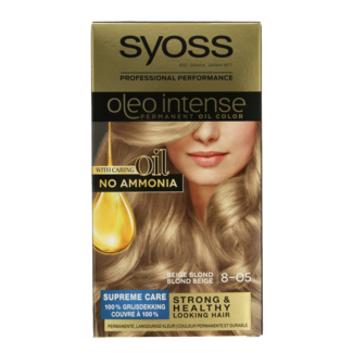 Syoss Syoss Color Oleo Intense 8-05 Beige Blonde Hair Dye 1 Set