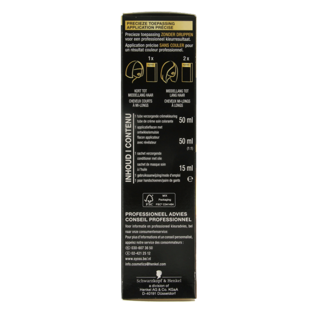 Syoss Color Oleo Intense 8-05 rubio beige tinte para el cabello 1 set