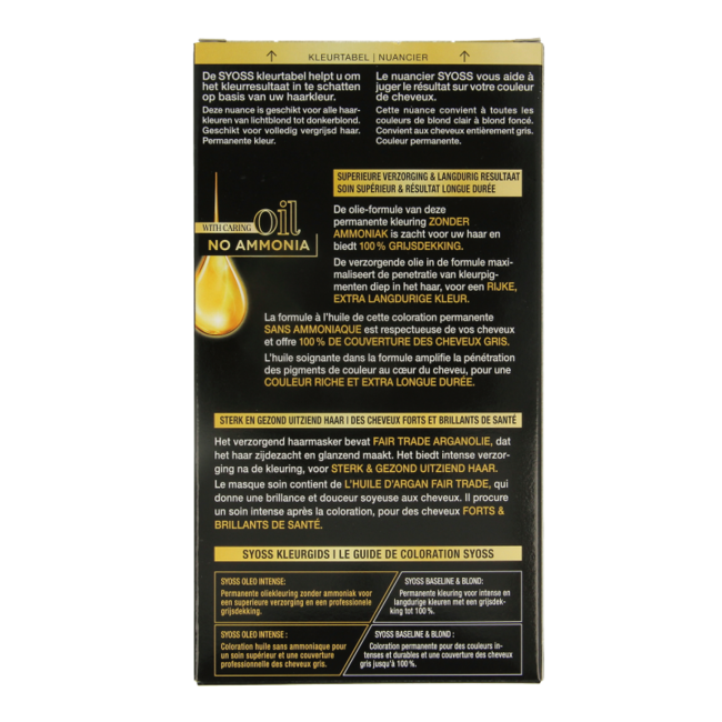 Syoss Color Oleo Intense 8-05 rubio beige tinte para el cabello 1 set