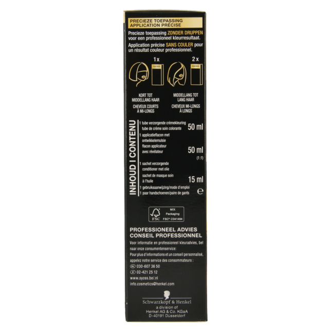 Syoss Color Oleo Intense 7-00 middenblond haarverf  1 Set