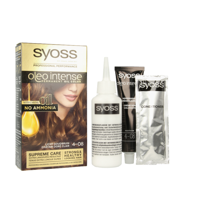 Syoss Color Oleo Intense 4-08 Hellgoldbraun Haarfarbe 1 Set
