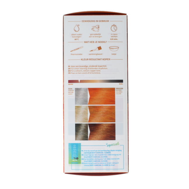 Tinte para el cabello cobre 100 Gram