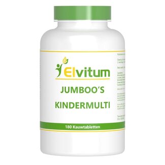 Elvitum Jumboos multivitaminas para niños 180 comprimidos masticables