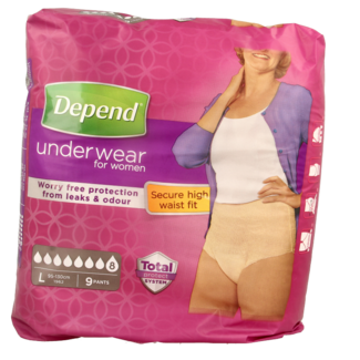 Depend Depend Pants super rozmiar L 9 sztuk