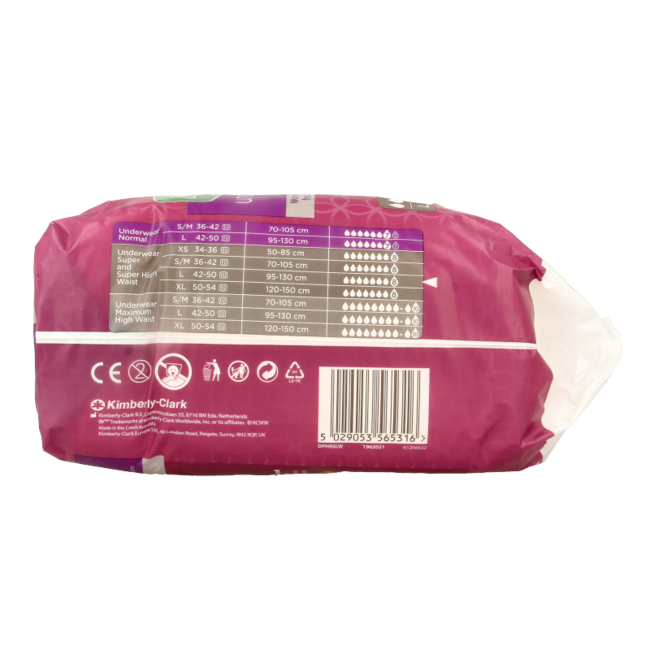 Depend Pants Super Taille L 9 Pièces