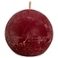 Bolsius Rustiek Kugelkerze Shine 76 Velvet Red 1 Stück
