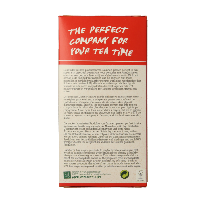 Damhert Kokosgebäck Schokolade Low Carb 110 Gramm