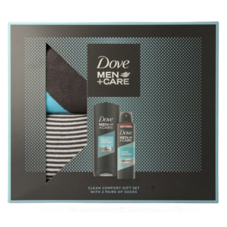 Dove Set de regalo Dove Men+Care Clean Comfort con calcetines - 1 unidad