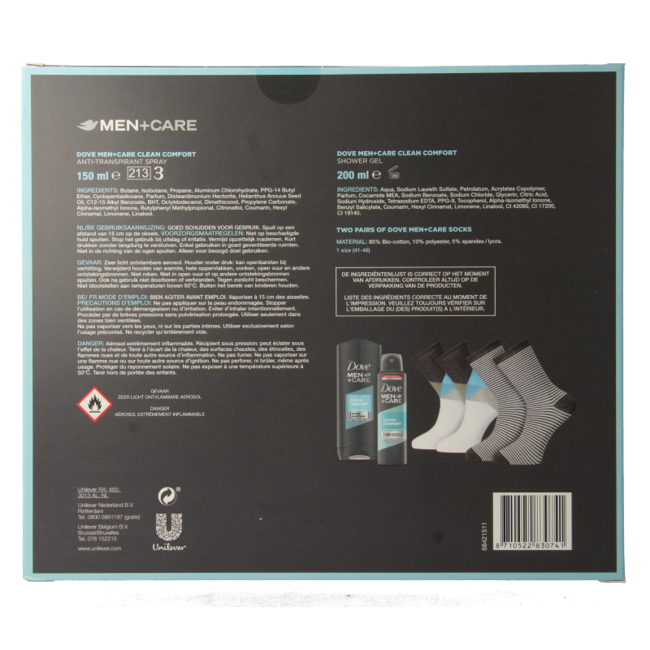 Dove Geschenkverpackung mc cleancomfort socks 1 Set